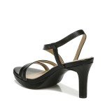 Naturalizer Womens Brenta Heeled Sandal Black 9 W