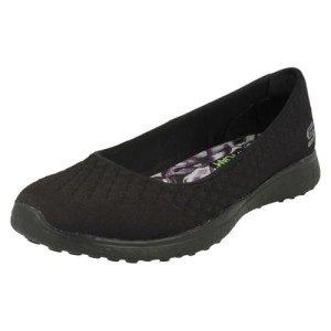 Skechers Women's Microburst One up Fashion Sneaker,black,9.5 W US