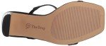 The Drop Women's Avery Square Toe Two Strap High Heeled Sandal, Black, 8