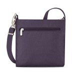 Travelon Anti-theft Classic Mini Shoulder Bag Sling Tote, Purple