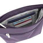 Travelon Anti-theft Classic Mini Shoulder Bag Sling Tote, Purple