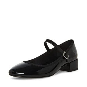 Madden Girl Women's Tutu Ballet Flat, Black Patent, 7.5