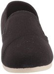 TOMS Women's Redondo Loafer Flat, Black Canvas, 8