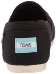 TOMS Women's Redondo Loafer Flat, Black Canvas, 8