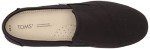 TOMS Women's Redondo Loafer Flat, Black Canvas, 8