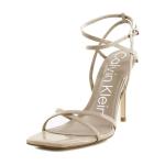 Calvin Klein Women's Tegin Heeled Sandal, Nude, 8.5