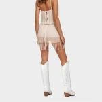 Ouepiano White Cowgirl Boots Women Cowboy Knee High Tall Boots Chunky Heel Pointed Toe Pull-On Western Wide Calf Boats Country Fashion (White, Size 8)
