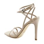 Calvin Klein Women's Tegin Heeled Sandal, Nude, 8.5