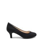 DREAM PAIRS Women's Dress Comfortable Low Heel Pump Shoes,Size 11,Black/Suede,LUVLY