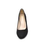 DREAM PAIRS Women's Dress Comfortable Low Heel Pump Shoes,Size 11,Black/Suede,LUVLY