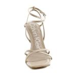 Calvin Klein Women's Tegin Heeled Sandal, Nude, 8.5