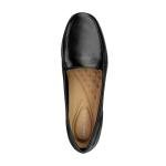 Easy Spirit Women's Devitt Loafer, Black Leather, 9