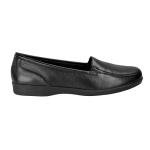 Easy Spirit Women's Devitt Loafer, Black Leather, 9