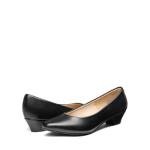 DREAM PAIRS Women's Mila Low Chunky Heel Pump Shoes,Size 8,Black/Pu,Mila