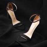 DREAM PAIRS Women's Hi-Chunk High Heel Pump Sandals,Size 8,Black/Nubuck,HI-CHUNK
