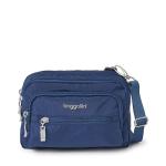 Baggallini womens Triple Zip Travel Crossbody Handbags, Pacific, One Size US