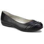 CLIFFS BY WHITE MOUNTAIN Clara Women's Ballet Flat, Black/Burnished/Smooth, 10 W