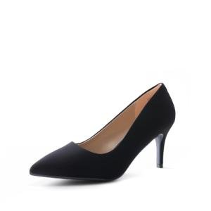 DREAM PAIRS Women's High Stiletto Heels Closed Pointed Toe Dress Pumps Shoes for Wedding Work Office Business, 3 Inches,Size 8,Black/Nubuck,KUCCI