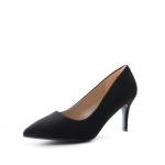 DREAM PAIRS Women's High Stiletto Heels Closed Pointed Toe Dress Pumps Shoes for Wedding Work Office Business, 3 Inches,Size 8,Black/Nubuck,KUCCI