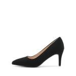 DREAM PAIRS Women's High Stiletto Heels Closed Pointed Toe Dress Pumps Shoes for Wedding Work Office Business, 3 Inches,Size 8,Black/Nubuck,KUCCI