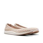 Clarks Women's Breeze Roam Ballet Flat, Light Sand Textile, 8.5