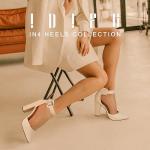 IDIFU Women's IN4 Pedazo High Block Heels Pumps Pointed Closed Toe Ankle Strap Dress Wedding Shoes (Nude Nubuck, 8 M US)