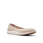 Clarks Women's Breeze Roam Ballet Flat, Light Sand Textile, 8.5