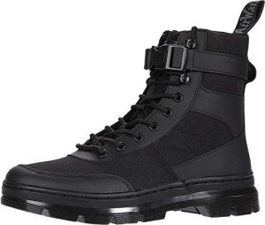 Dr. Martens womens Lace Fashion Boot, Black Element & Black Poly Rip Stop, 10 Women 9 Men US