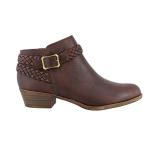 LifeStride Women's Adriana Ankle Bootie Boot, brown, 7.5 W US