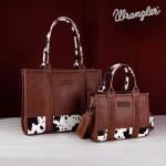 × Wrangler Tote Bag for Women Small Crossbody Bags Cow Print Satchel Top Handle Purse with Strap WG102-8120SBR
