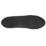 Clarks Women's Sara Bay Ballet Flat, Black Leather, 12