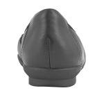 Clarks Women's Sara Bay Ballet Flat, Black Leather, 12