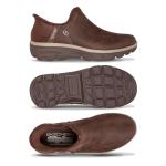 Skechers Women's Easy Going-Modern Hour-Hands Free Slip-Ins Ankle Boot, Chocolate, 6.5