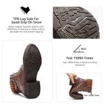 STQ Women Fashion Ankle Bootie Casual lace up Short Combat Boots Brown 9