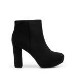 DREAM PAIRS Women's High Heel Ankle Boots Chunky Platform Booties,Size 7,Black,STOMP
