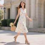 DREAM PAIRS Women's Heels Chunky Block Strappy Square Open Toe Ankle Buckle Heeled Sandals Wedding Party Dress Shoes Indie,Size 8,Nude,SDHS2428W