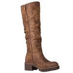 GLOBALWIN Women's Camel Knee High Riding Boots For Women Chunky Low Heel Size 9.5M