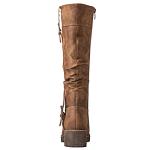 GLOBALWIN Women's Camel Knee High Riding Boots For Women Chunky Low Heel Size 9.5M