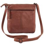 Real Leather Purse for Women Crossbody Bag Travel Shoulder Handbag Small Vintage Pocketbook (Cognac Washed Vintage)