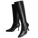 Vipost 3.3-inch Kitten Heel Boots for Women, Knee High Pointed Toe Boots for Women, Tall Long Boot Side Zipper, Fall Winter Fasion 2025