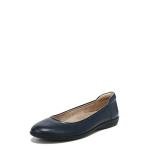 Naturalizer Womens Flexy Comfortable Slip On Round Toe Ballet Flats ,Navy Leather,8.5 M US