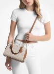 Michael Kors Marilyn Small Crossbody Bag, Gold-Tone Hardware/Vanilla/Acorn