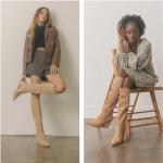 MeiLuSi Womens Knee High Fall Boots for Women 2025, Chunky Heel Slouchy Suede Tall Boots Side Zipper Size 7.5 Aprocot