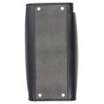 Calvin Klein Jade Tailored Satchel, Black/Silver,One Size