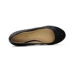 DREAM PAIRS Womens Rhinestone Ballet Flats Shoes, Black - 10 (Sole-Shine)