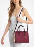 Michael Kors Laila Medium Satchel, Gold-Tone Hardware/Mulberry Multi