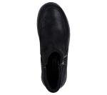 Skechers Women's EASY GOING - INTO FALL zip up bootie, Black, 8 M