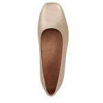 Vionic Womens Orinda Ballet Flat Gold Leather 9 M
