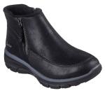 Skechers Women's EASY GOING - INTO FALL zip up bootie, Black, 8 M