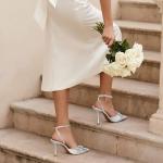 DREAM PAIRS Women's High Heels Destiny Closed Toe Strappy Heels Sexy Rhinestone Ankle Strap Pumps Wedding Bridal Party Dress Shoes Destiny,Size 8,Silver,SDPU2208W